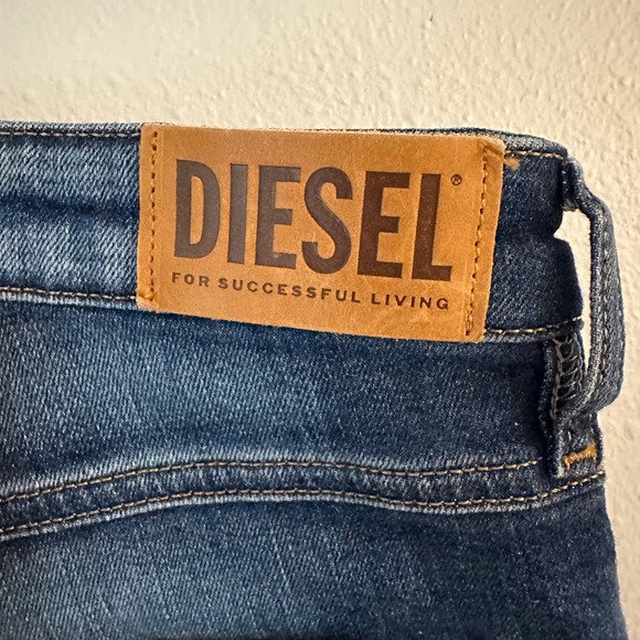 Diesel Babhila Jeans Women Blue Distressed Skinny Fit Denim Pants Tag 26x32 - Picture 7 of 11